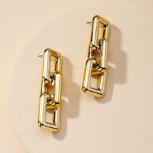 Load image into Gallery viewer, Hip Hop Link Chain Earrings - Blinged Jewels
