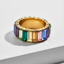 Load image into Gallery viewer, Colorful Bohemian Cubic Zirconia Rainbow Rings
