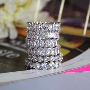 Dazzling Stackable Cubic Zirconia Rings - Blinged Jewels