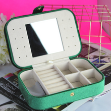 Load image into Gallery viewer, Italian Velvet Jewelry Box with Mirror
