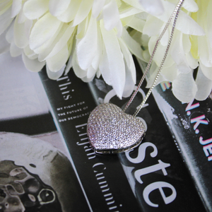 Sparkling Bubble Hearts Necklace