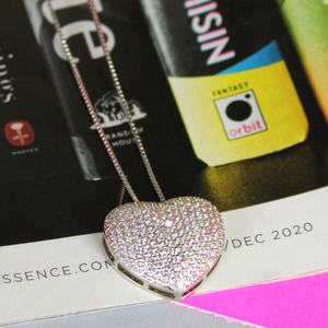 Sparkling Bubble Hearts Necklace