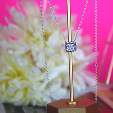 Load image into Gallery viewer, Square Halo Necklace

