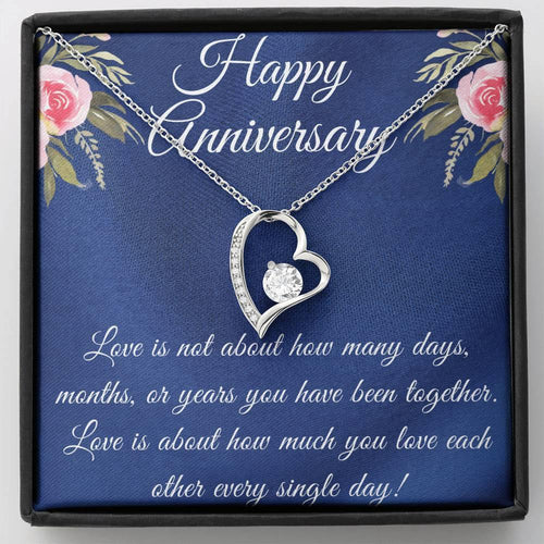 Happy Anniversary Love Necklace - Blinged Jewels