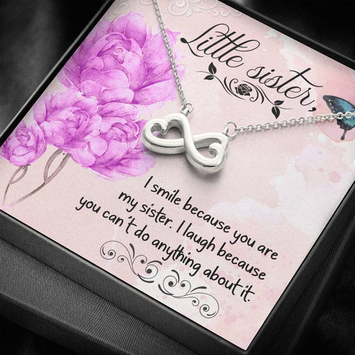 Sister Infinity Hearts Necklace - Blinged Jewels