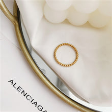 Load image into Gallery viewer, 14K Gold Plated Beaded Ring
