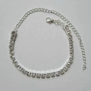 Iced Out Crystal Diamond Anklet - Blinged Jewels
