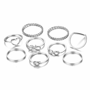 Round Hollow Geometric Rings - Blinged Jewels